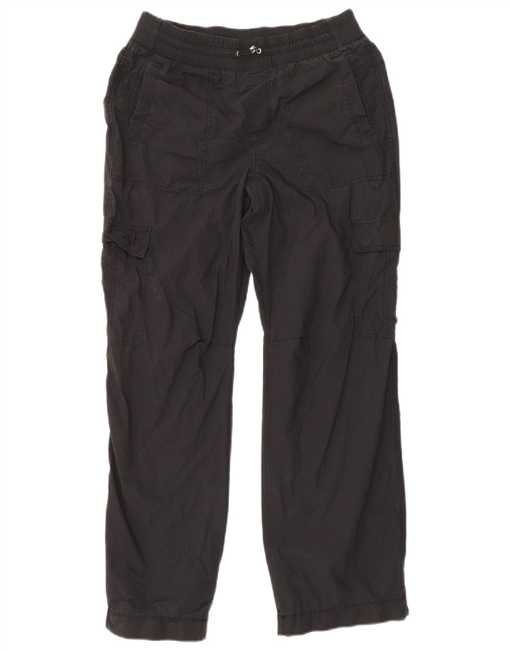 Calça cargo feminina reta Dkny pequena W29 L29 algodão preto