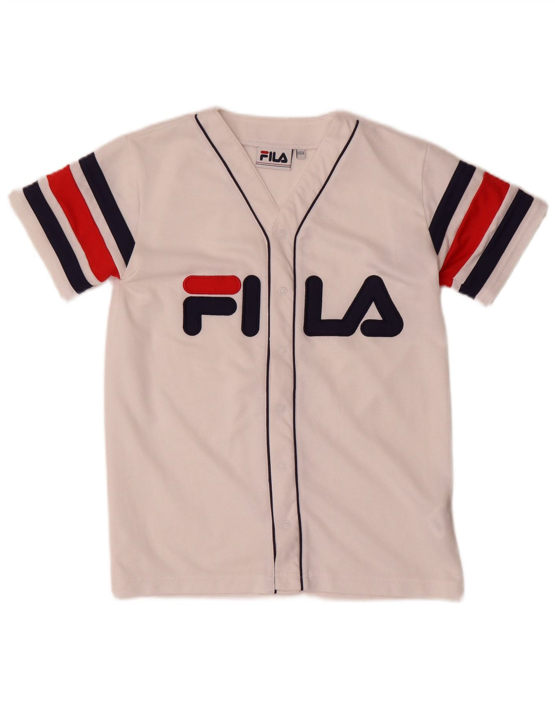 Fila Mens Graphic Jersey Top 2XS Branco Colourblock Poliéster
