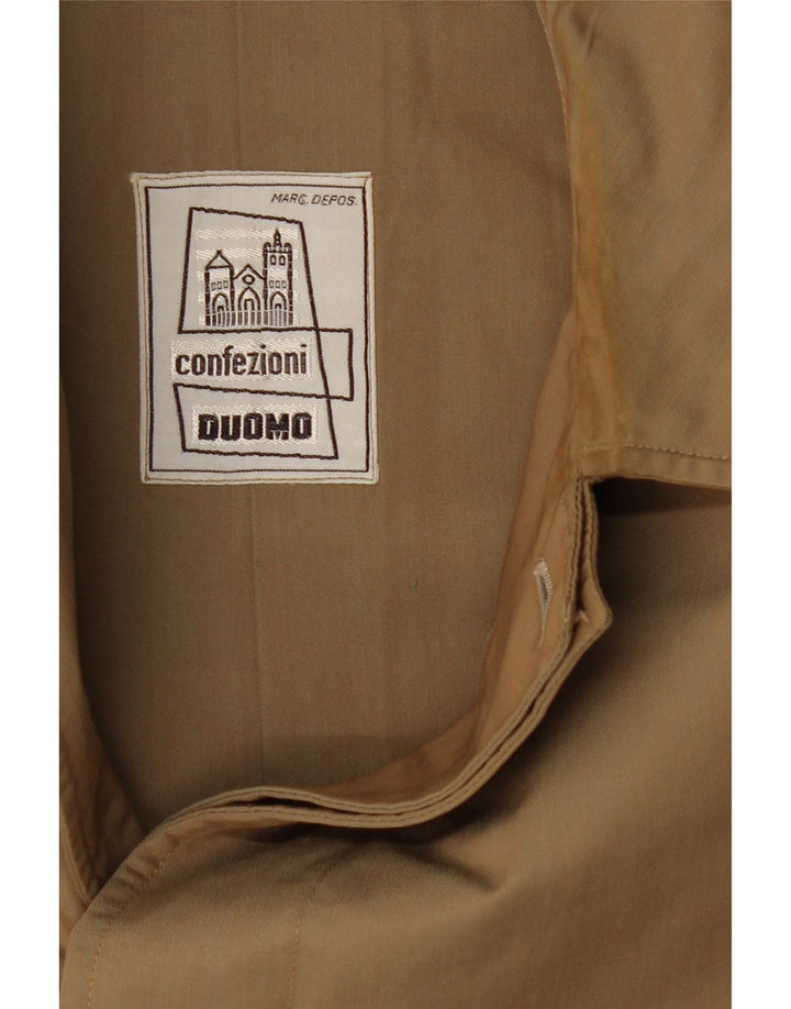 Sobretudo feminino vintage com capuz solto IT 40 pequeno bege