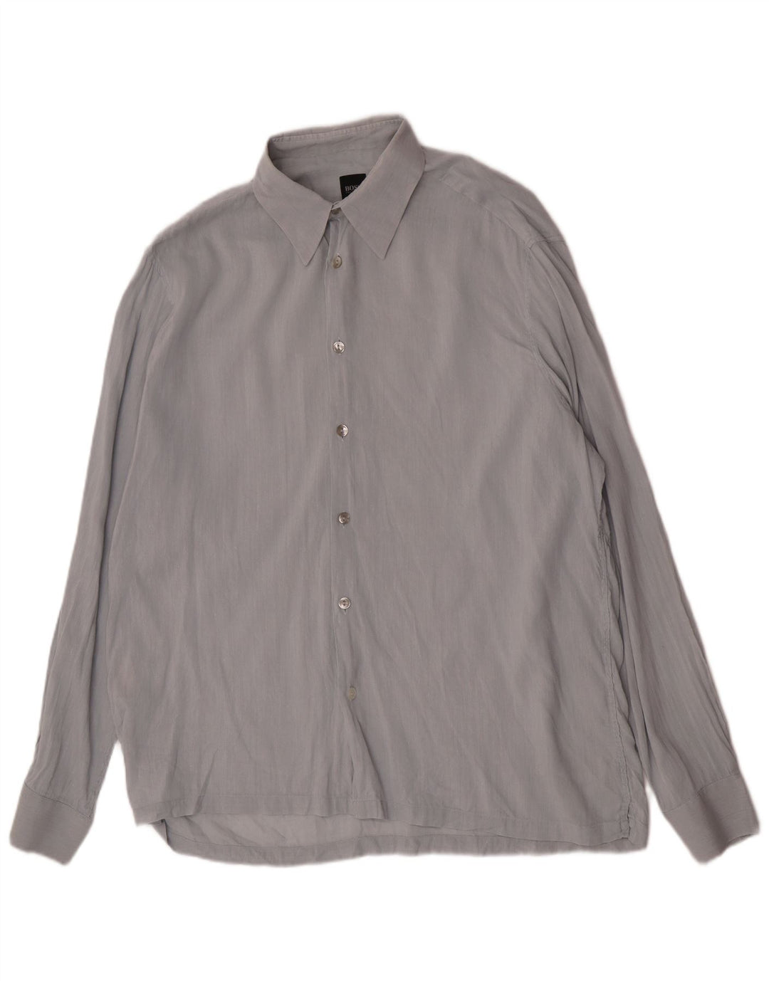 Camisa masculina Hugo Boss Regular Fit grande algodão azul