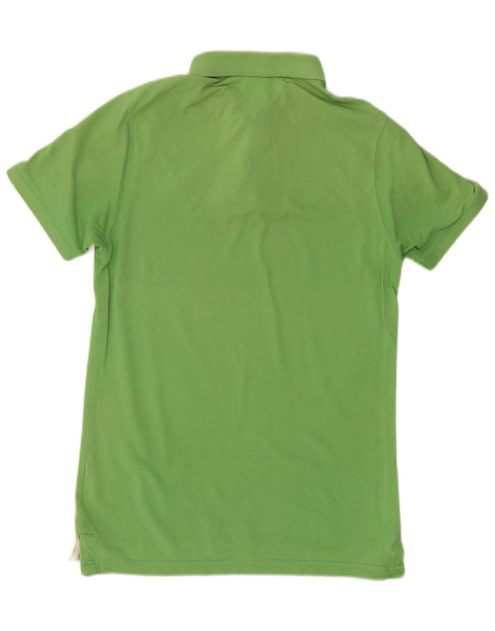 Camisa polo masculina TOMMY HILFIGER algodão verde médio