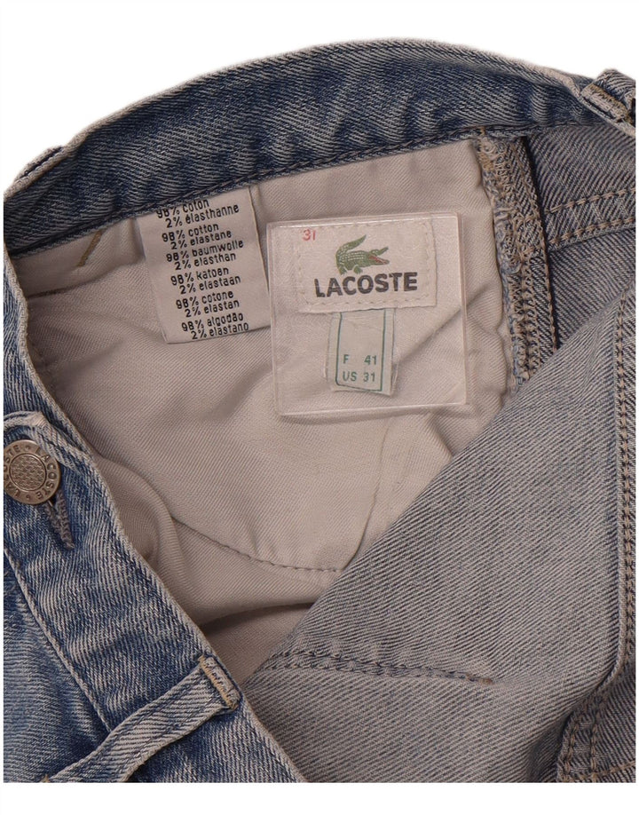 Calça Jeans Bootcut Feminina LACOSTE W31 L30 Azul Algodão