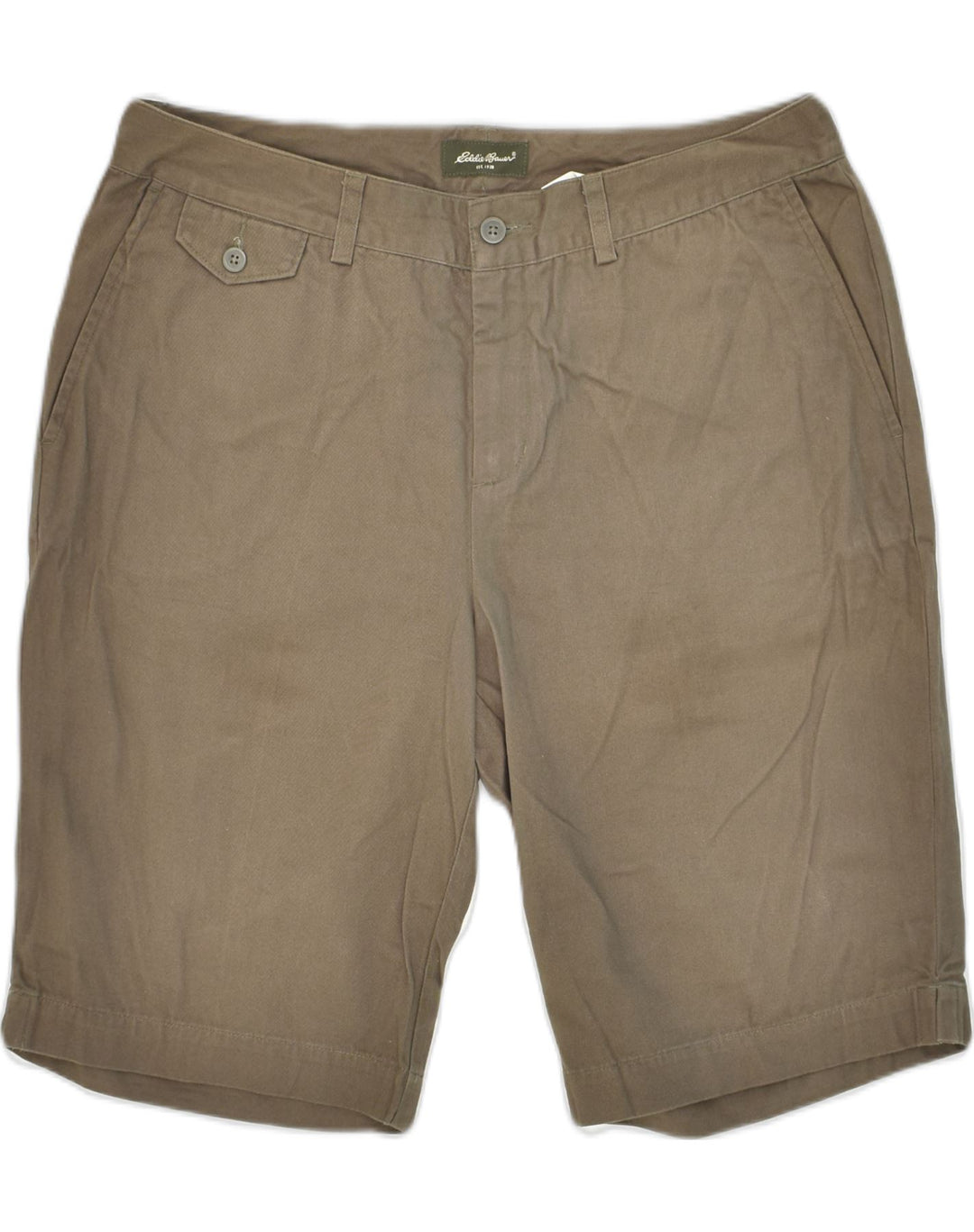 EDDIE BAUER Womens Chino Shorts US 12 XL W34 Brown Cotton | Vintage Eddie Bauer | Thrift | Second-Hand Eddie Bauer | Used Clothing | Messina Hembry 