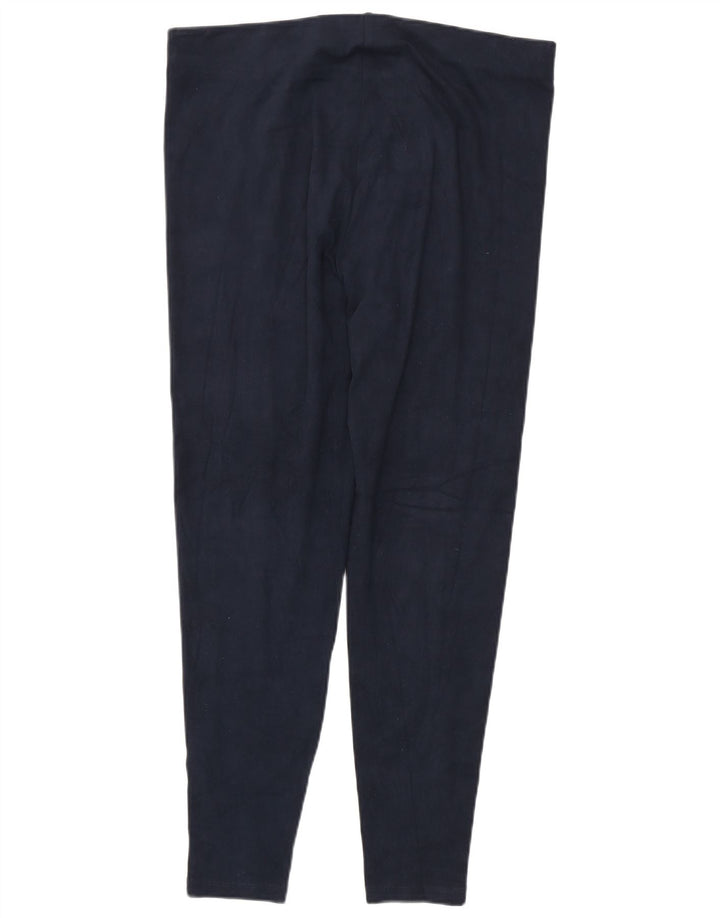 Leggings femininas Marks & Spencer UK 18 XL azul marinho poliéster