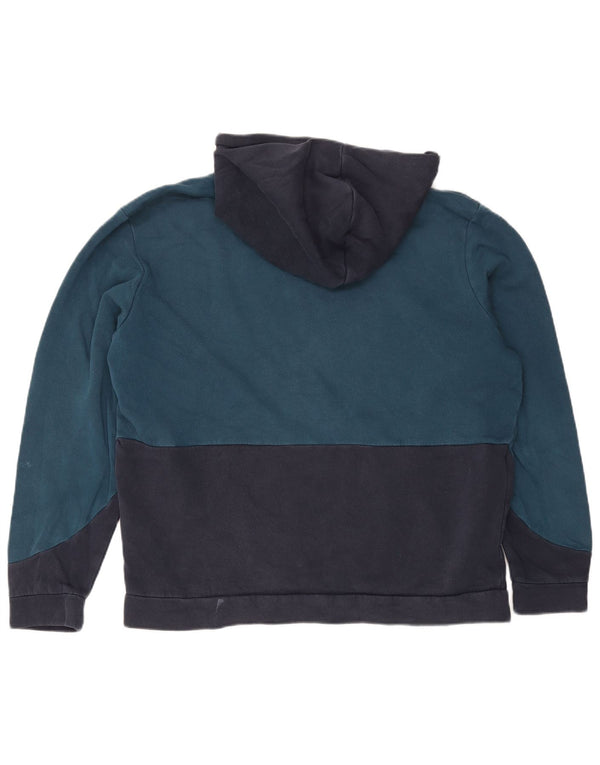 Jack & Jones moletom com capuz gráfico masculino 2XL algodão colorblock azul marinho