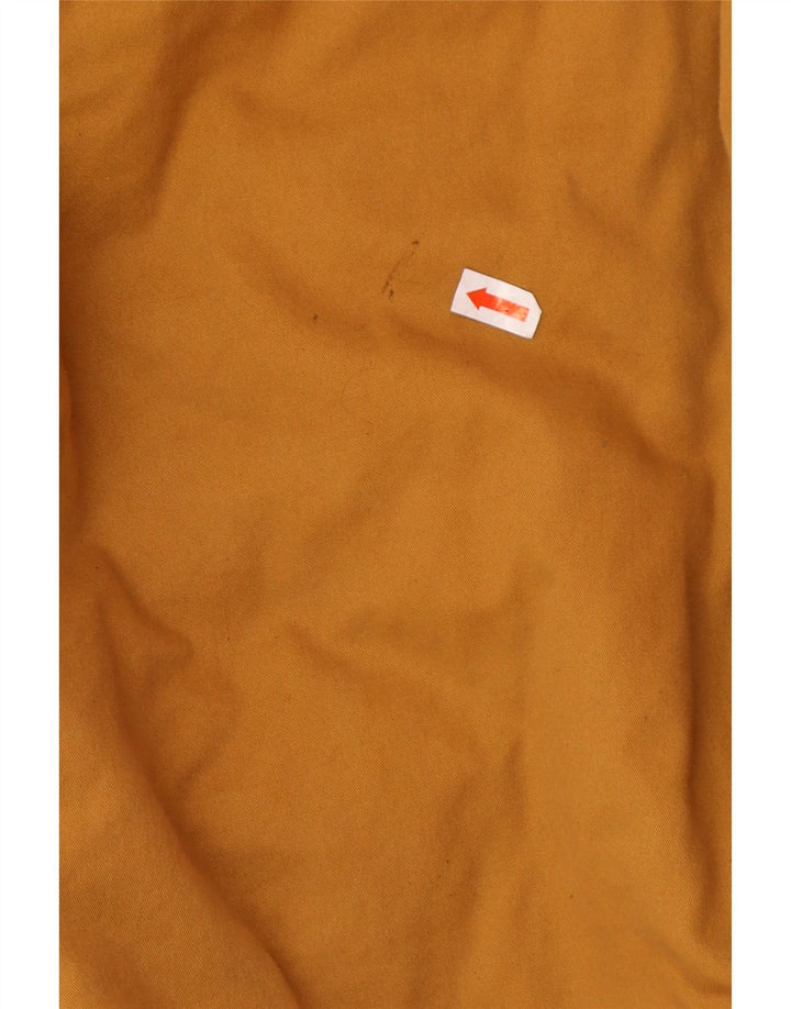 Jaqueta corta-vento feminina VINTAGE de grandes dimensões IT 42 algodão marrom médio