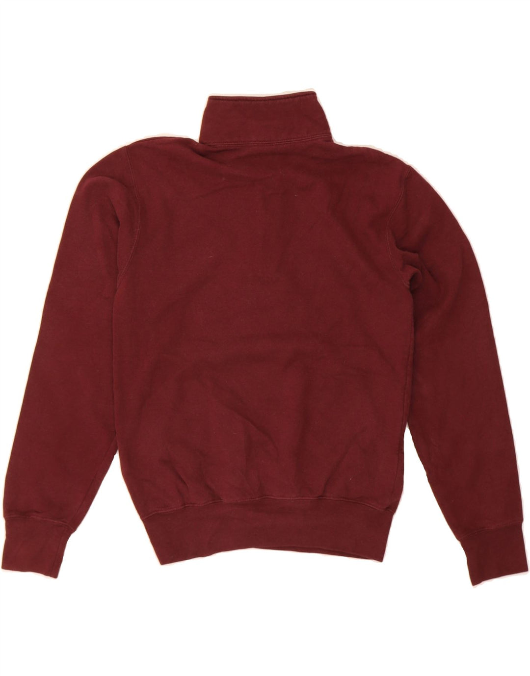 CHAMPION Mens Saint Ignatius Zip Neck Sweatshirt Jumper XS Burgundy Vintage Champion and Second-Hand Champion from Messina Hembry 