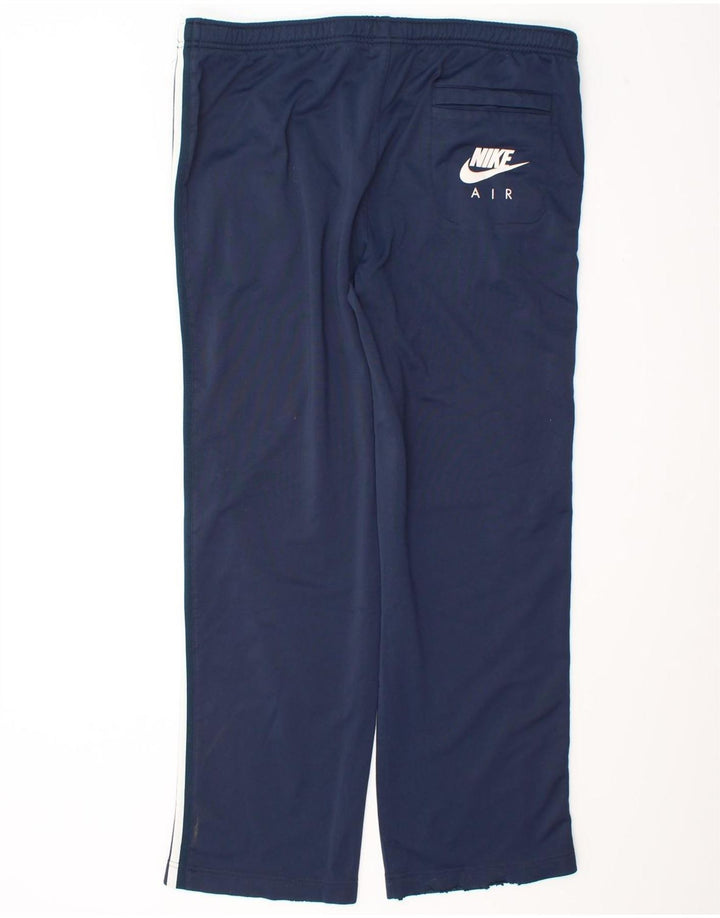 Calça de treino masculina Nike Air UK 34/36 grande azul marinho poliéster