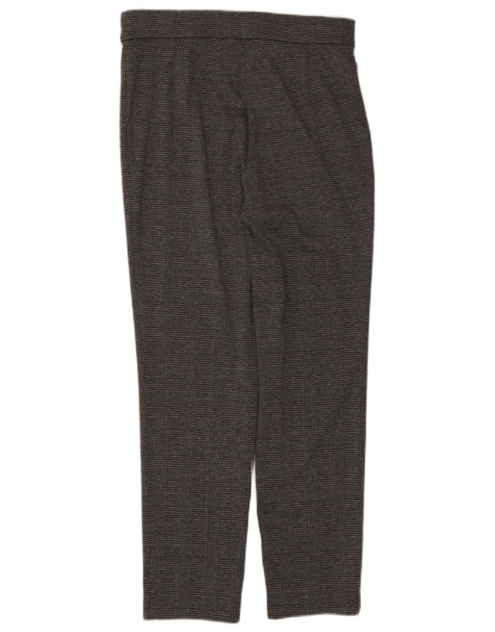 Calça casual feminina Marks & Spencer Reino Unido 12 médio W30 L27 cinza