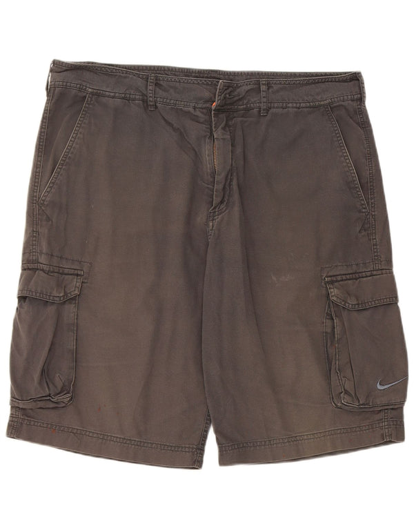 Shorts cargo masculino Nike W34 grande algodão cinza