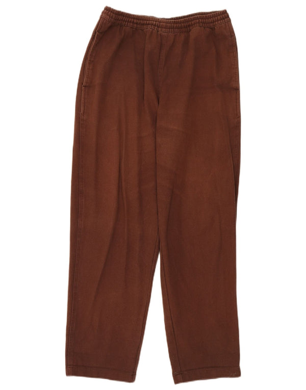 Calça casual masculina Santa Cruz cônica média W32 L28 algodão marrom