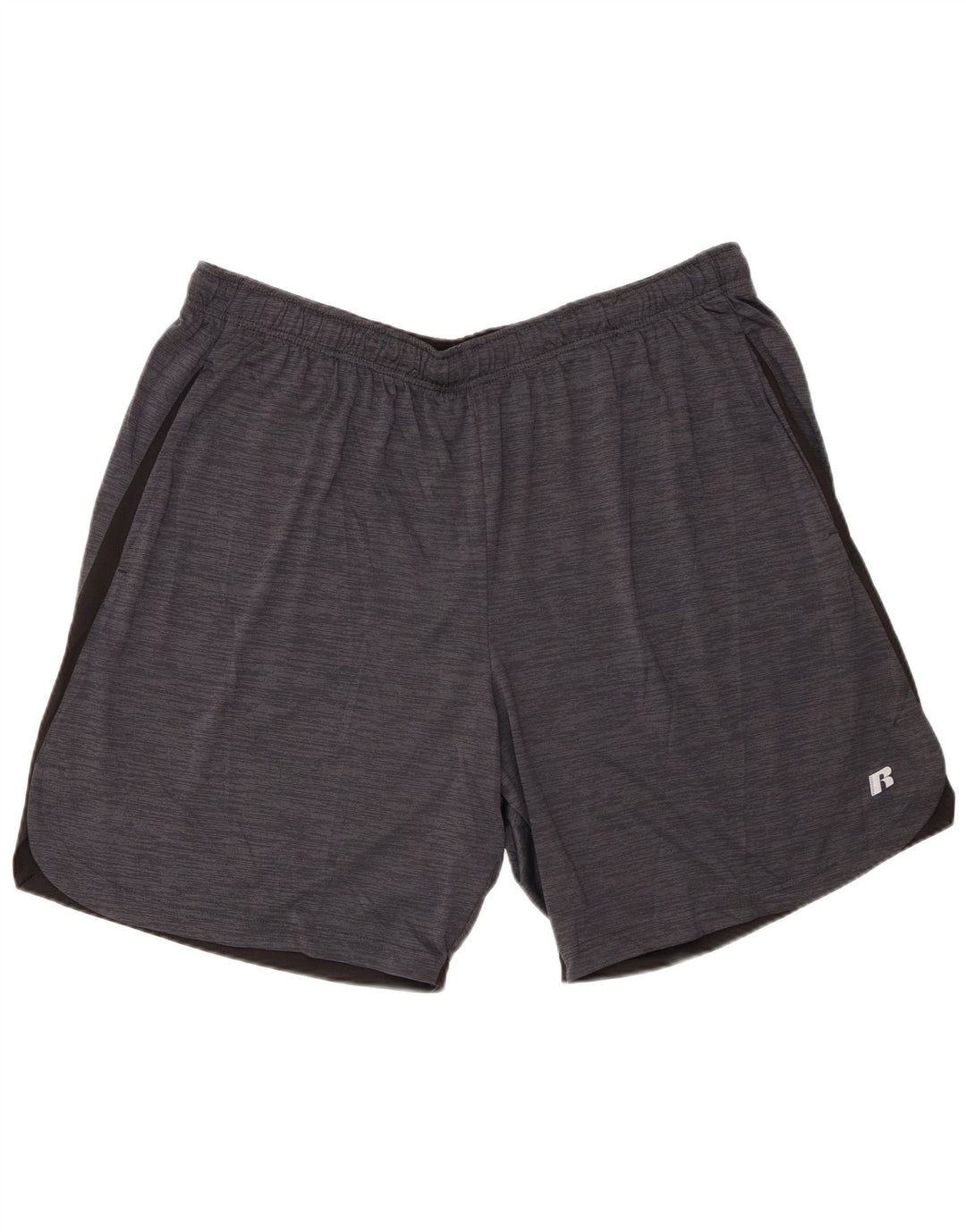 Russell Athletic Mens Sport Shorts 2XL poliéster Colourblock cinza