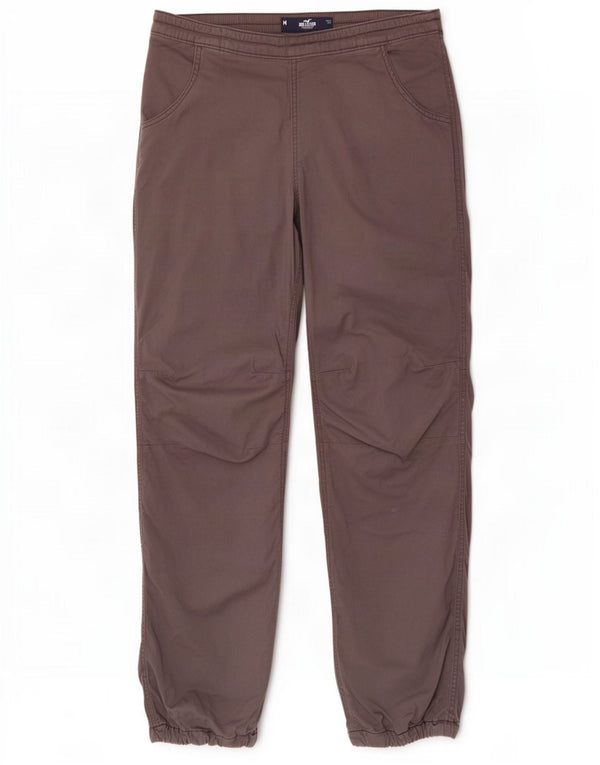 Hollister Mens Joggers Calça Casual Médio W32 L29 Algodão Cinza