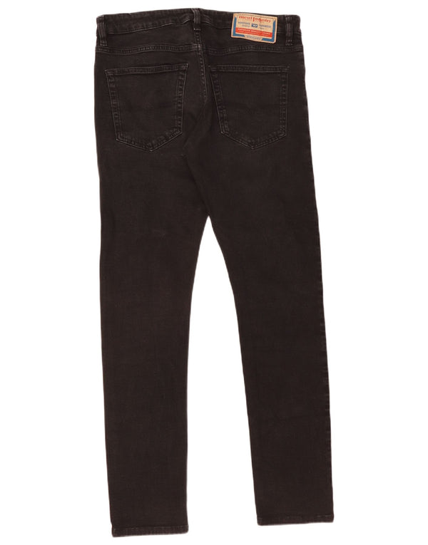 Diesel Mens Jeans Skinny W32 L31 Algodão Preto