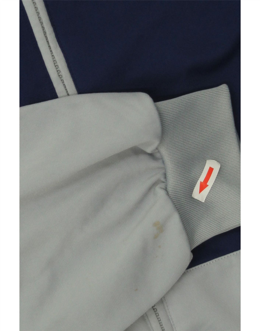 Adidas Mens Tracksuit Top Jacket UK 42/44 Grande Cinza Colorblock Poliéster