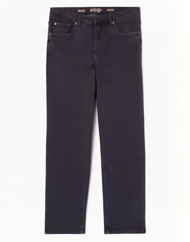 Calça jeans reta masculina Dack IT 50 grande W32 L31 algodão azul marinho