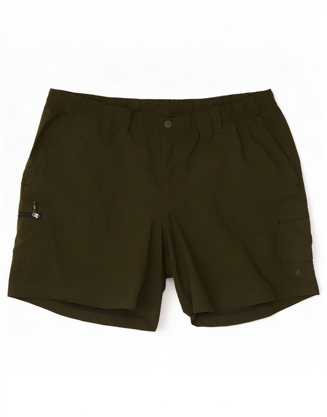 Columbia Mens Cargo Shorts Médio W32 Verde Poliéster