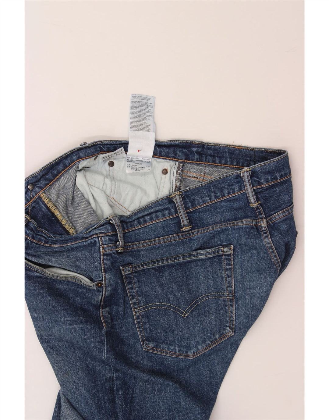 LEVI'S Jeans retos masculinos W38 L32 algodão azul