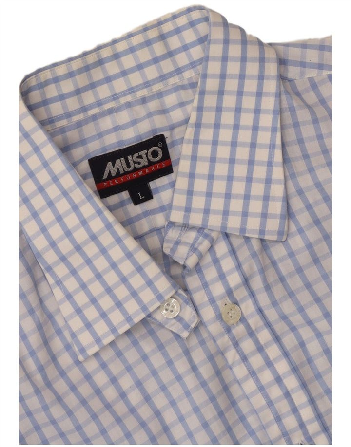 Camisa masculina Slim Fit Musto grande guingão branco