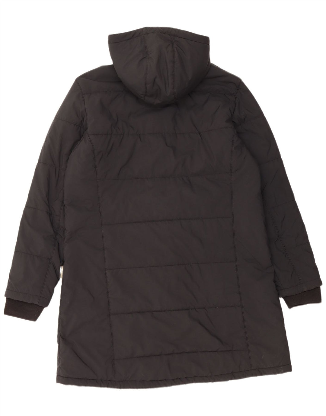 Casaco acolchoado com capuz feminino JACK WOLFSKIN Reino Unido 22/24 2XL poliéster preto