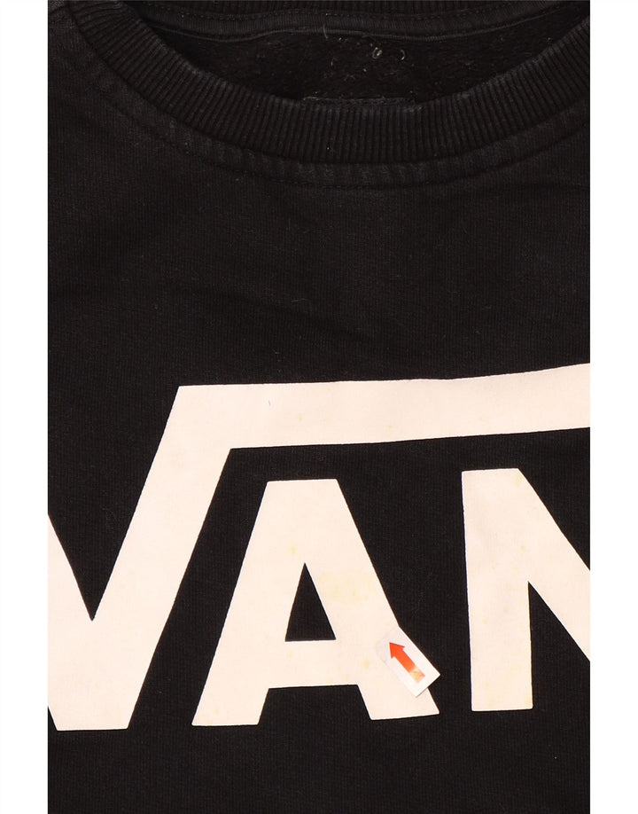 Vans Mens Graphic Moletom Jumper XS Preto Algodão