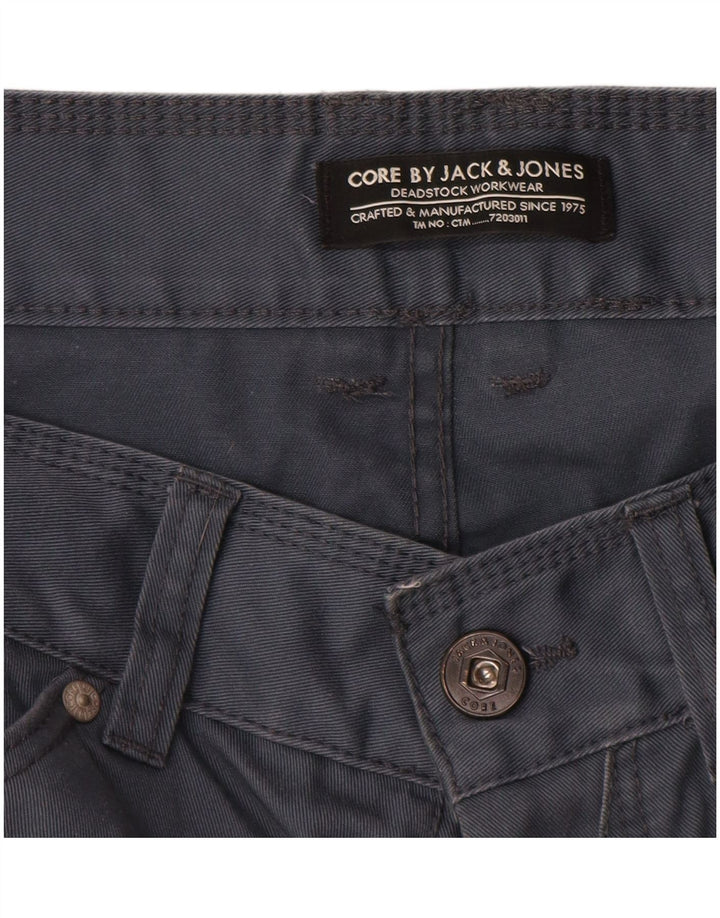 Shorts casuais masculinos Jack & Jones W34 cinza grande