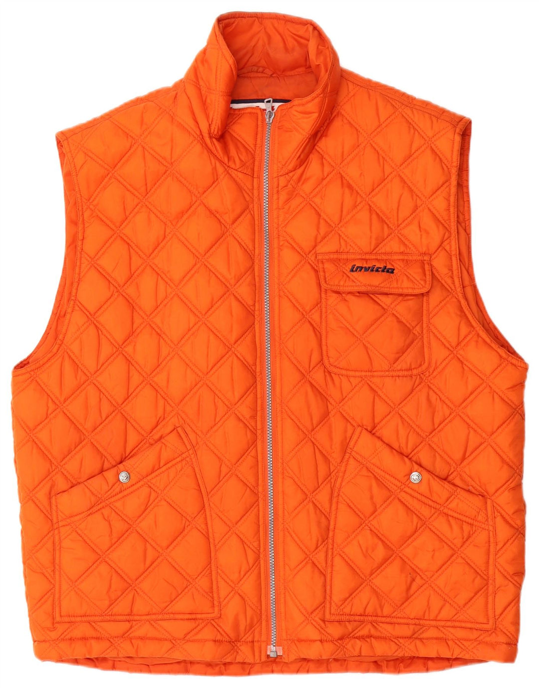 Colete masculino acolchoado Invicta UK 42 XL laranja poliamida