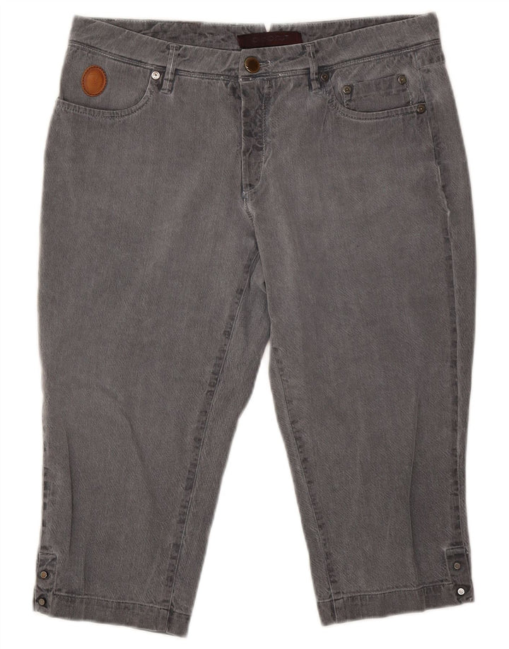 Trussardi Bermuda feminina média W28 cinza