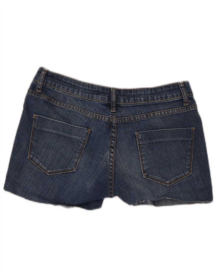 Shorts jeans feminino Zara EU 34 2XS W24 azul