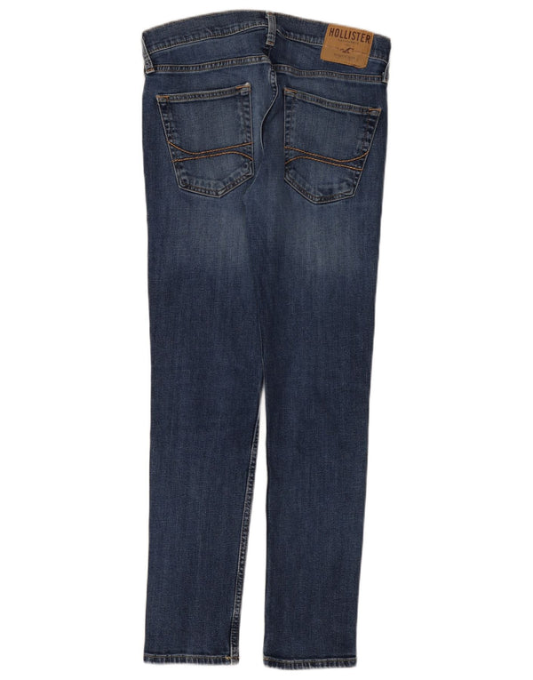 Hollister Mens Super Skinny Jeans W32 L30 Azul Algodão