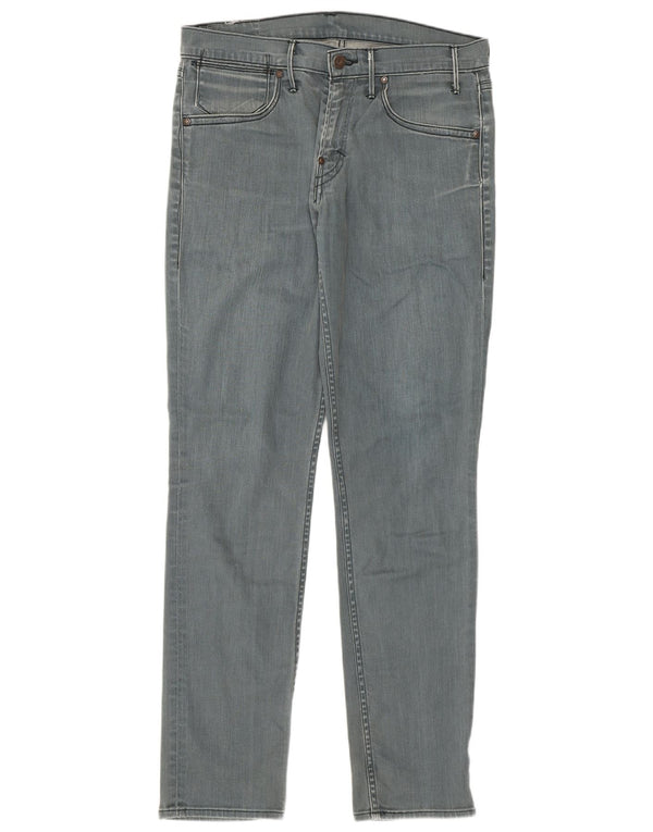 Levi's Mens Slim Jeans W33 L34 Cinza Algodão