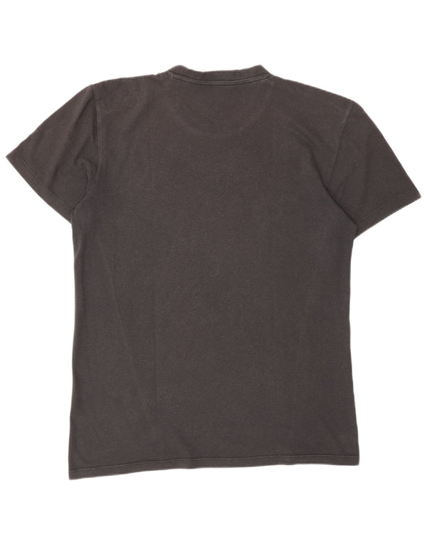 Adidas Mens Graphic T-Shirt Top Médio Poliéster Preto