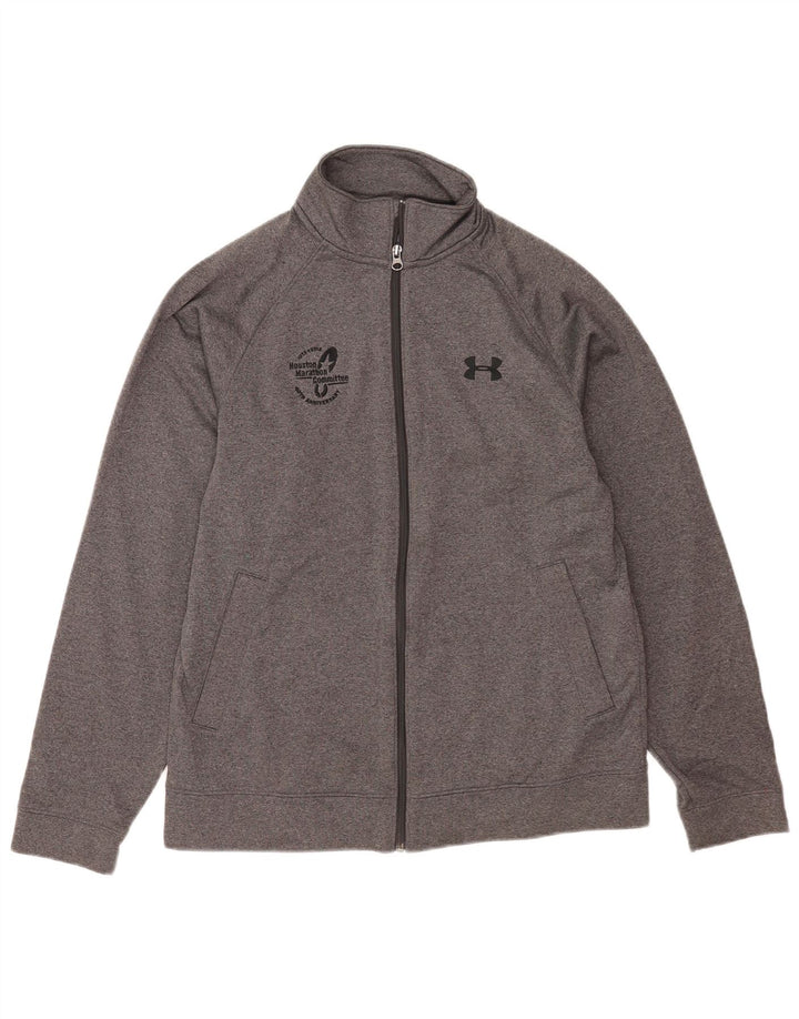 Under Armour Mens Graphic Tracksuit Top Jaqueta Poliéster Cinza Médio