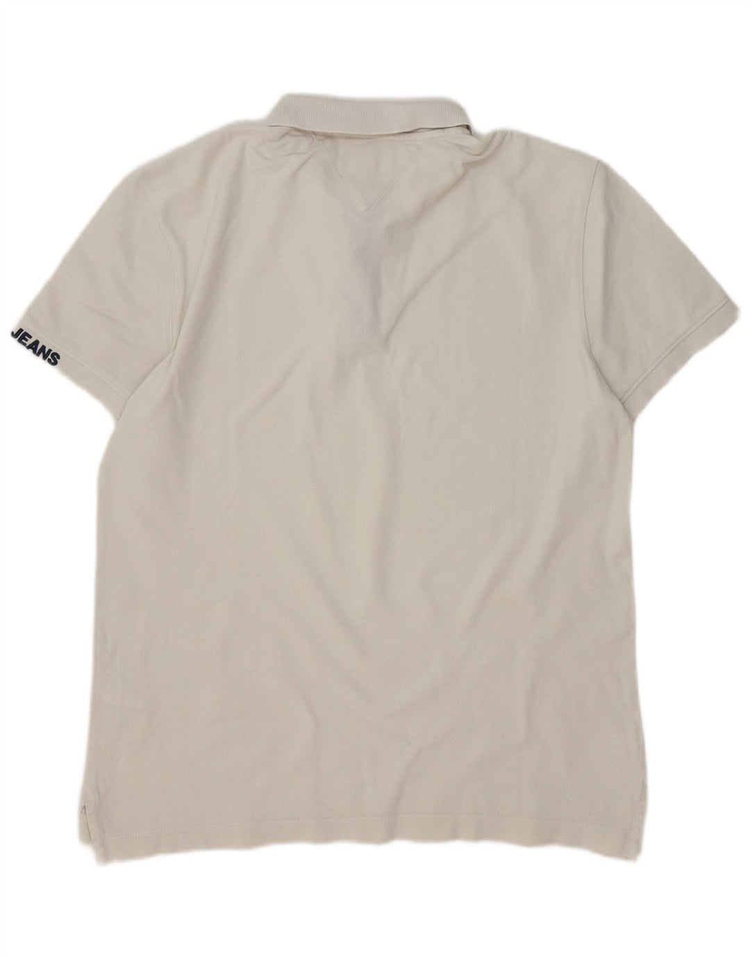 Camisa polo masculina Tommy Hilfiger de algodão branco médio