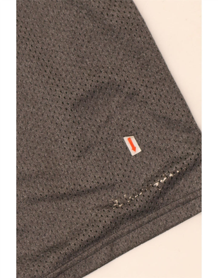 Shorts esportivos masculinos Champion grande poliéster cinza