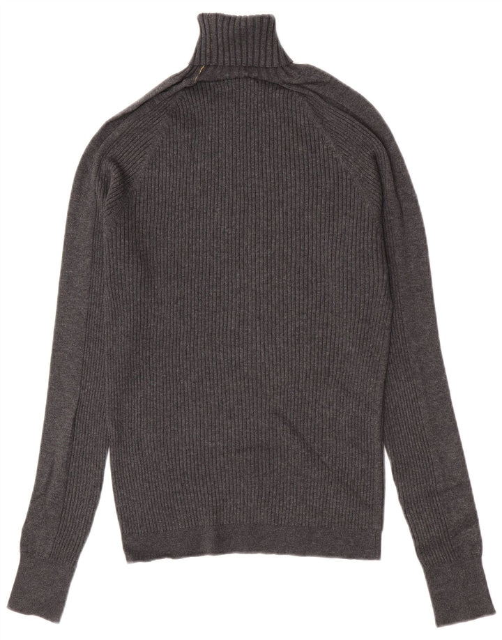 Zara Suéter masculino com gola redonda cinza médio