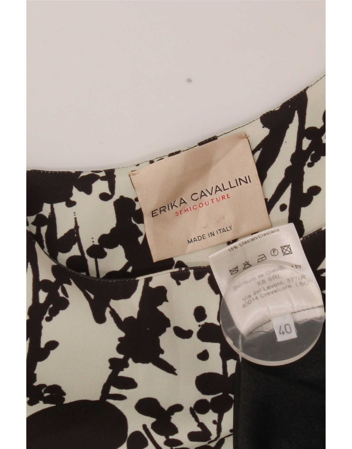 Erika Cavallini vestido feminino oversized IT 40 pequeno preto geométrico