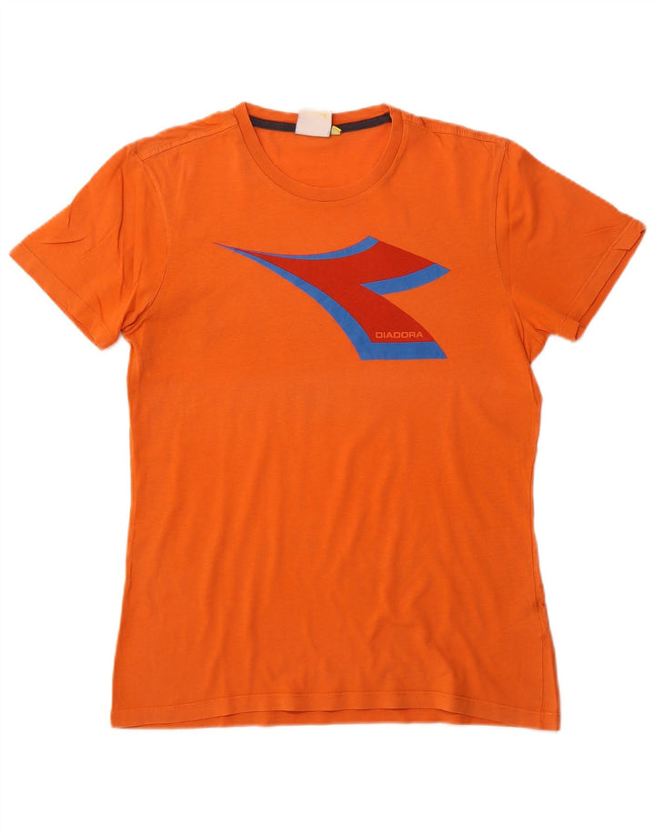 Camiseta gráfica masculina DIADORA Top laranja médio