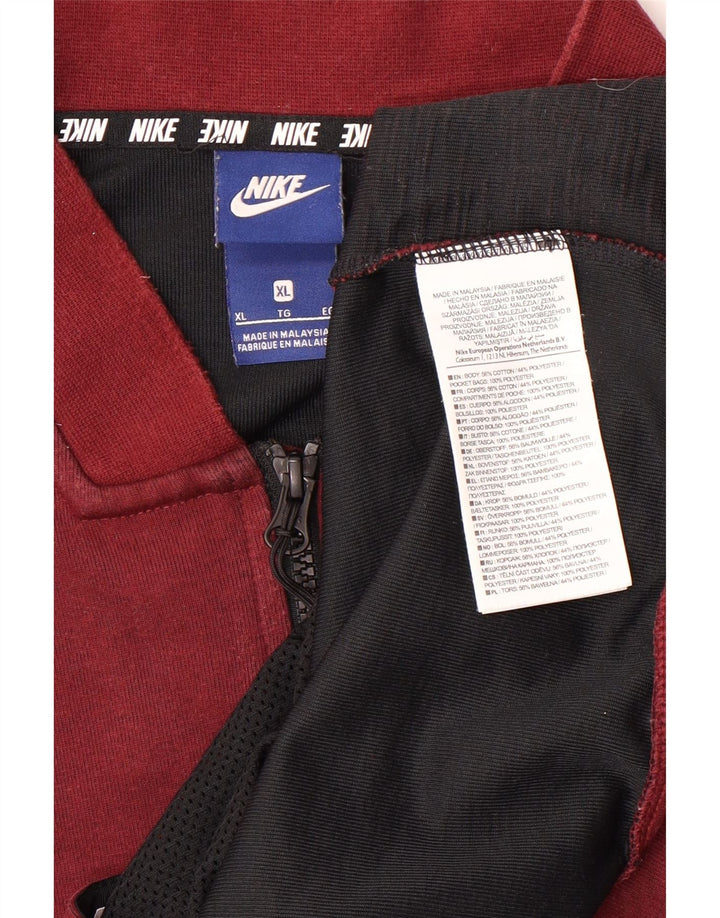 NIKE Mens Tracksuit Top Jacket XL Marrom Algodão
