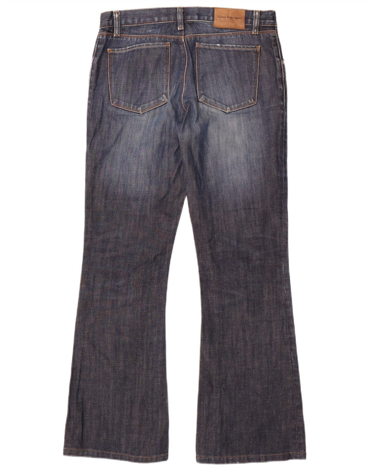 Calça jeans feminina Calvin Klein Bootcut W28 L29 azul marinho