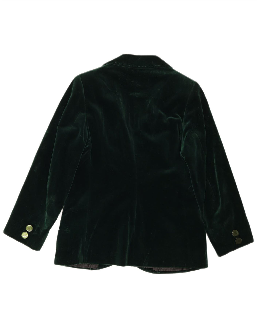Jaqueta Blazer Feminina Vintage com 1 Botão Reino Unido 10 Verde Pequeno