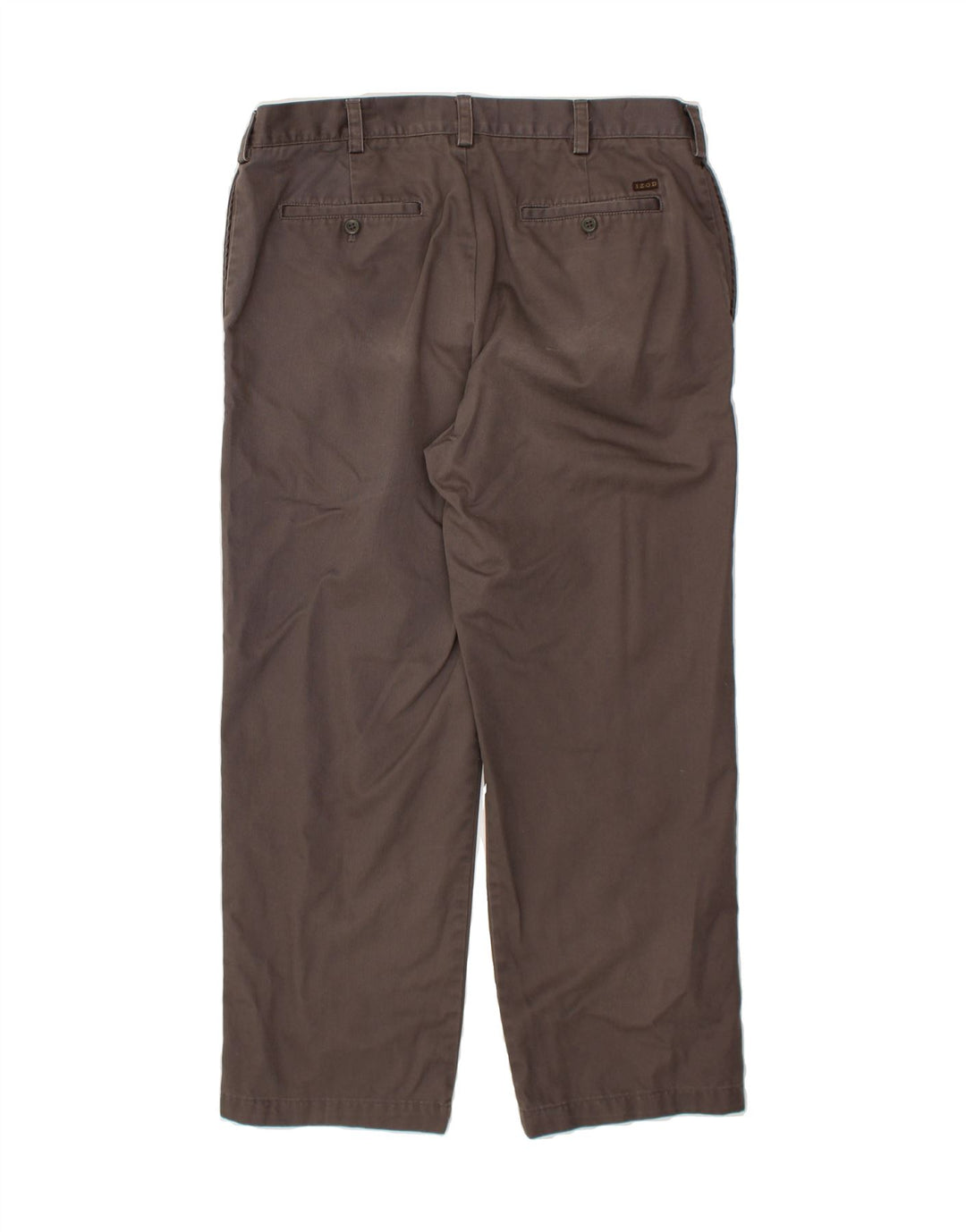 IZOD Mens Classic Straight Chino Trousers W35 L30 Grey Cotton Vintage Izod and Second-Hand Izod from Messina Hembry 
