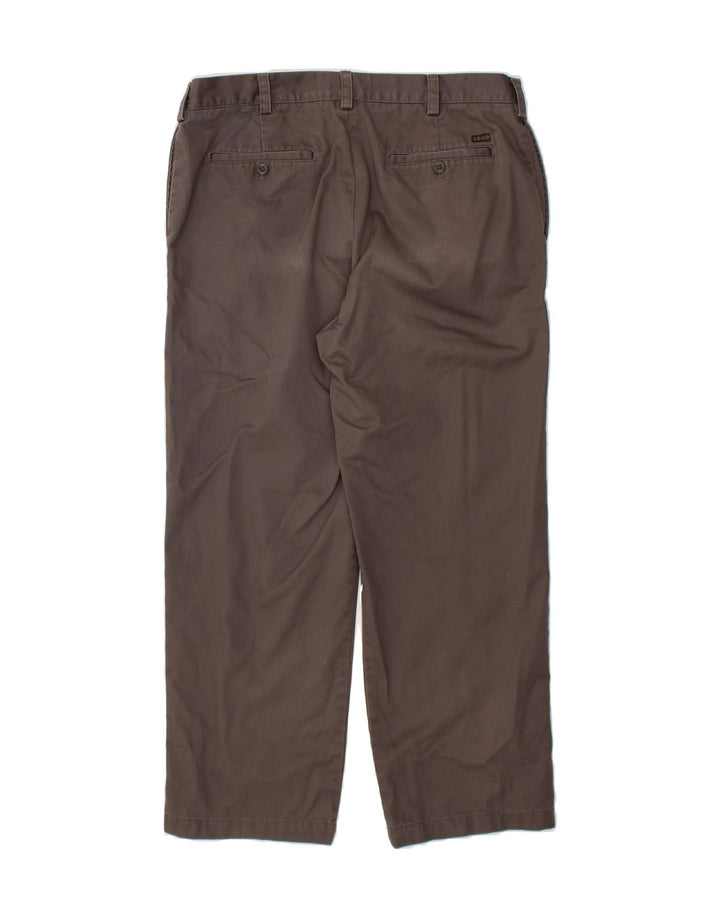 IZOD Mens Classic Straight Chino Trousers W35 L30 Grey Cotton Vintage Izod and Second-Hand Izod from Messina Hembry 