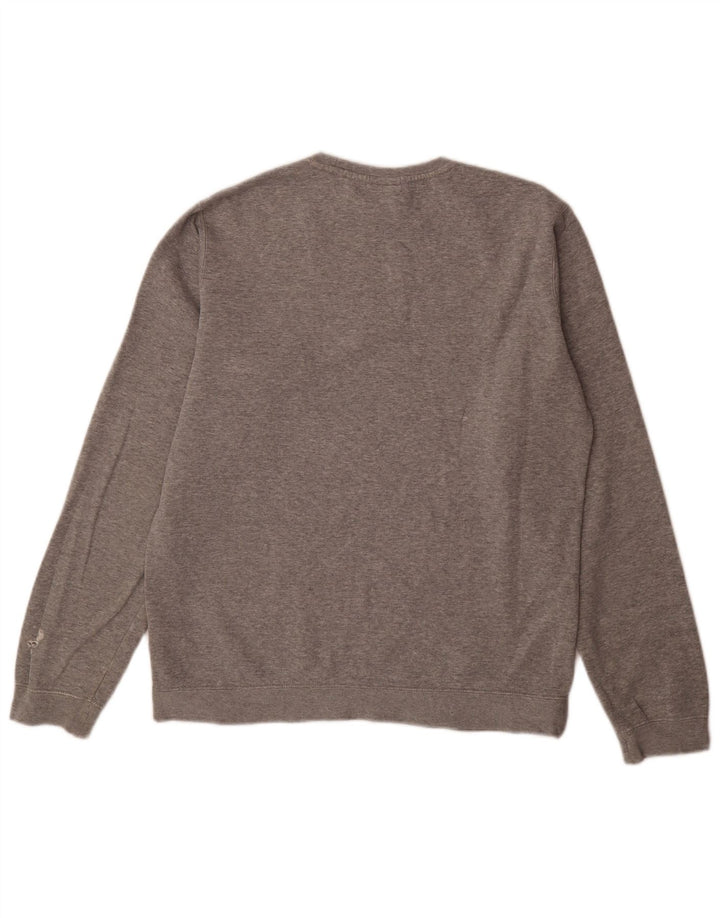Nike Mens Moletom Jumper Médio Algodão Cinza