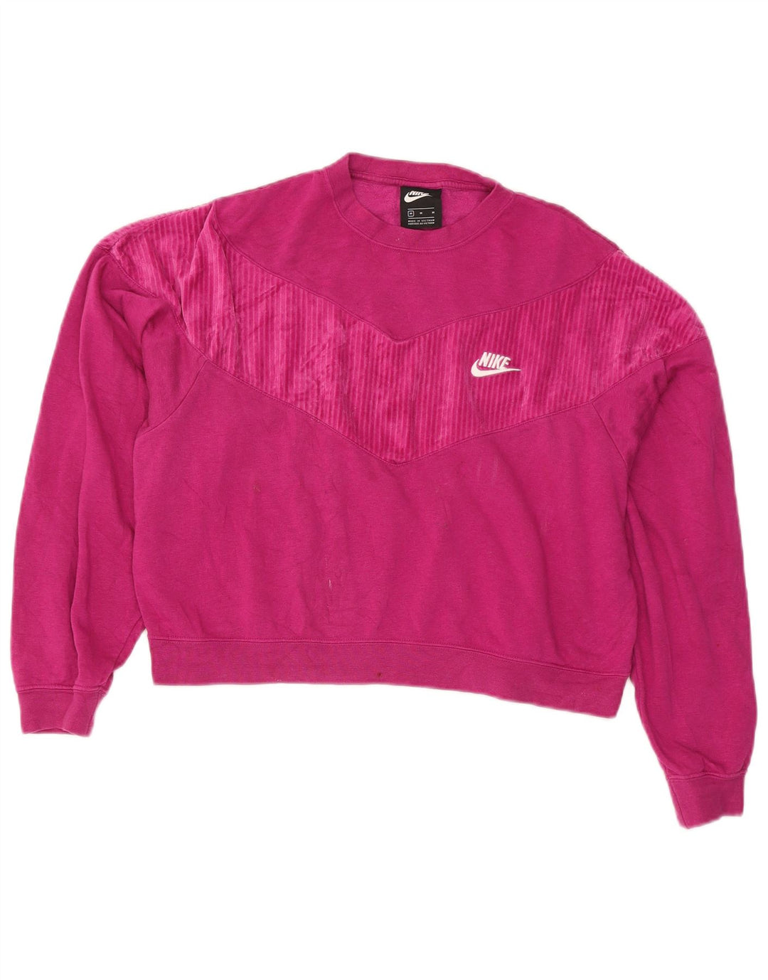 Nike Womens Oversized Moletom Jumper UK 14 Médio Rosa