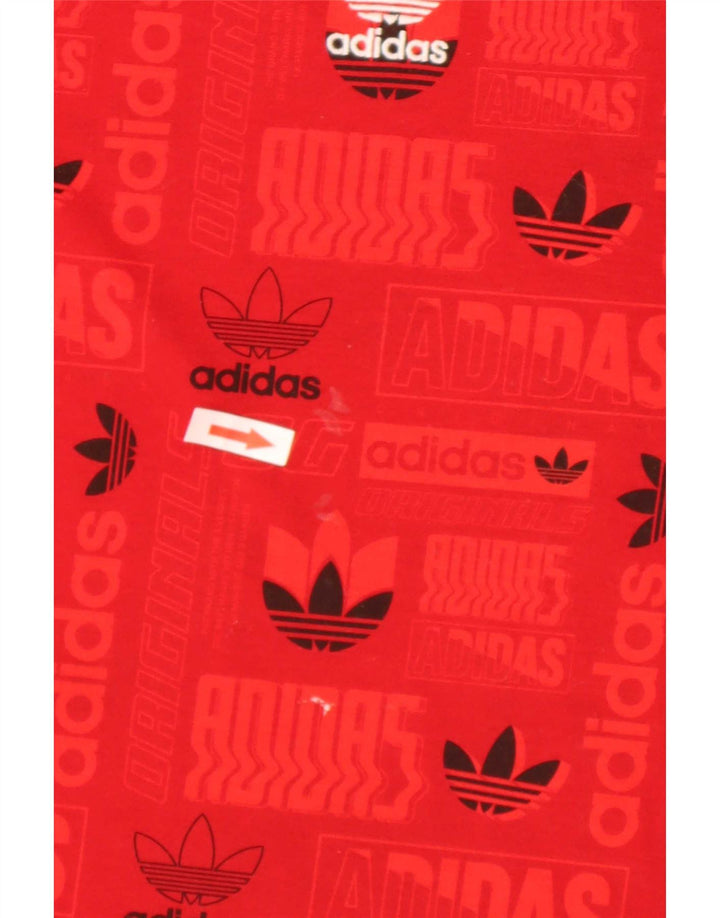 Camiseta Adidas Masculina Regular Graphic Top Médio Poliéster Vermelho