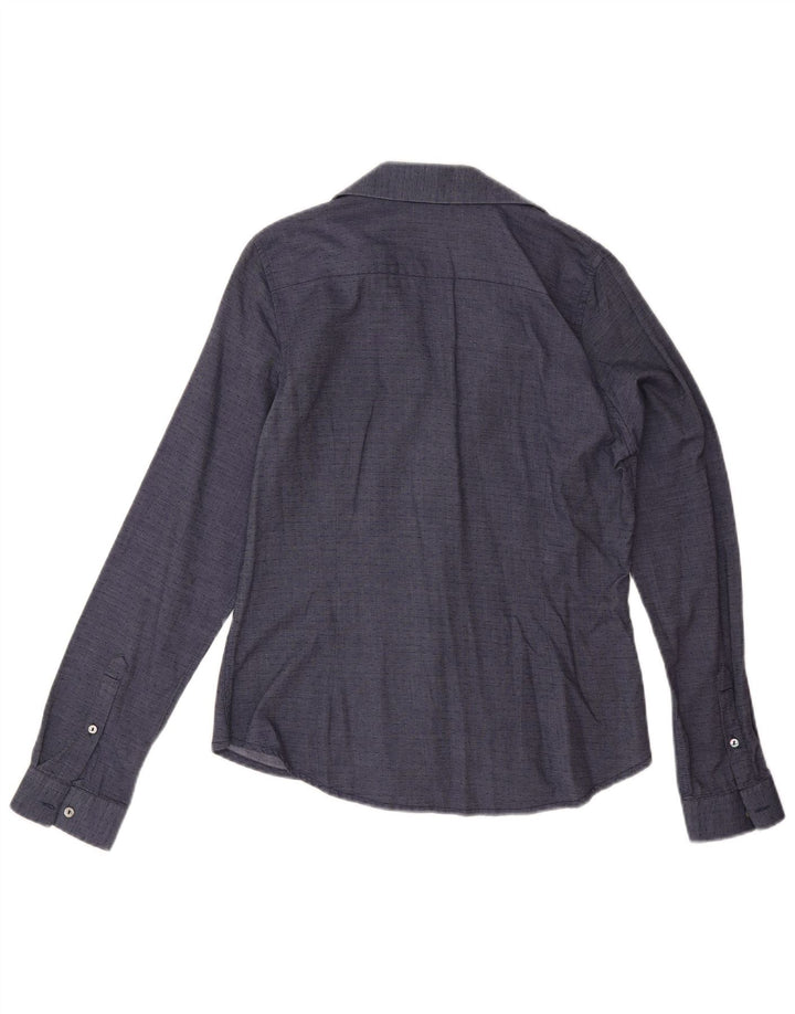 Camisa feminina Carrera UK 12 médio azul marinho manchado