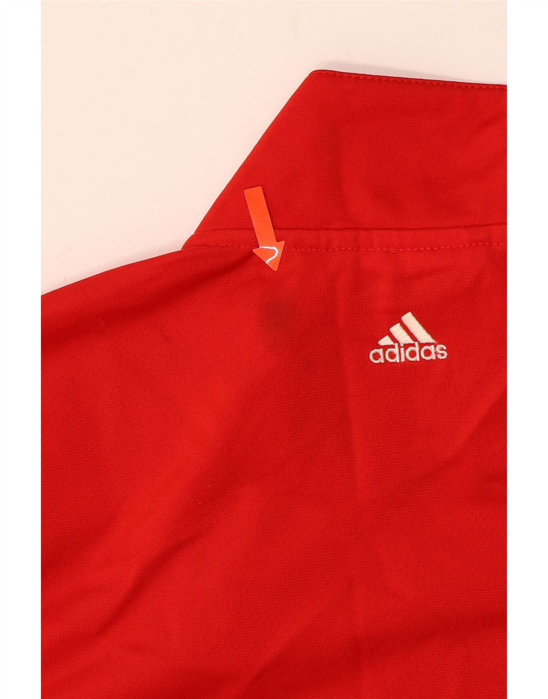 ADIDAS Meninos Tracksuit Top Jacket 13-14 Anos Vermelho Colourblock Poliéster