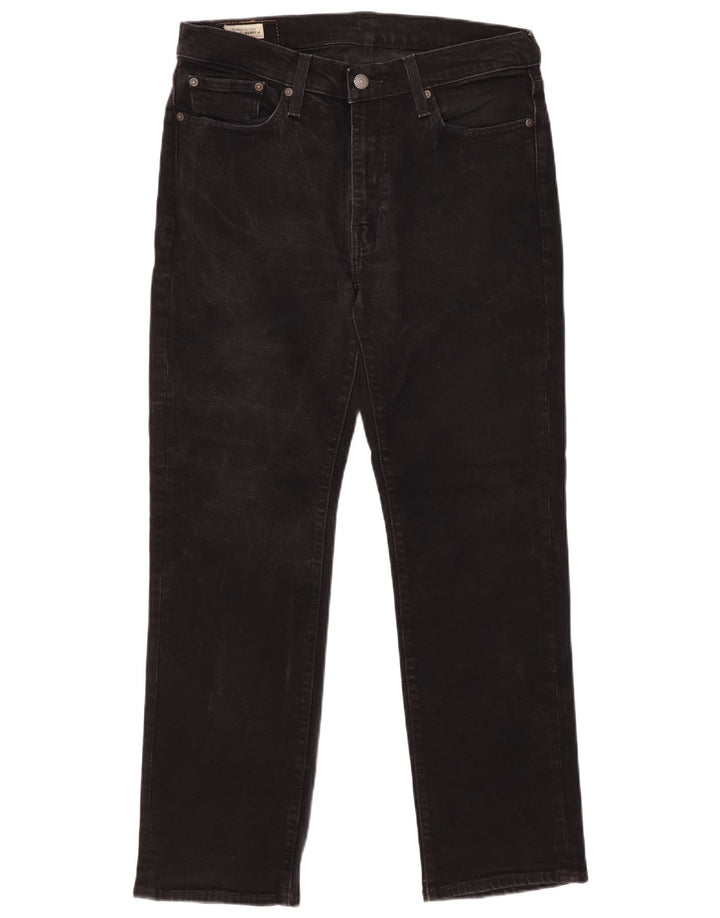 Levi's Masculino 514 Straight Jeans W33 L28 Algodão Preto