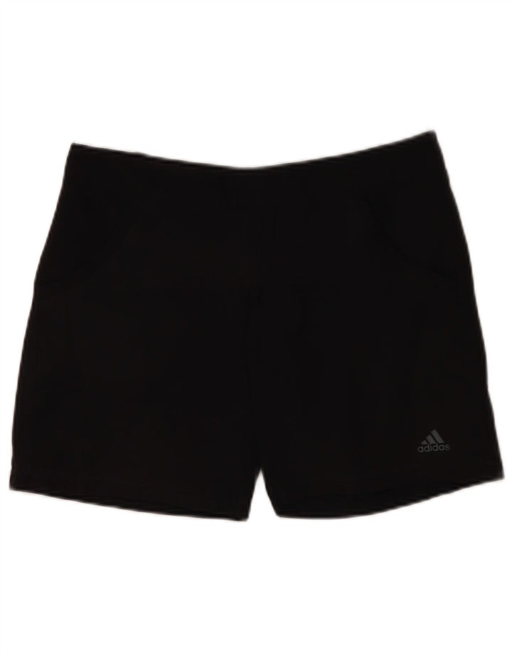 Adidas Womens Climalite Sport Shorts UK 12 Médio Preto Poliéster